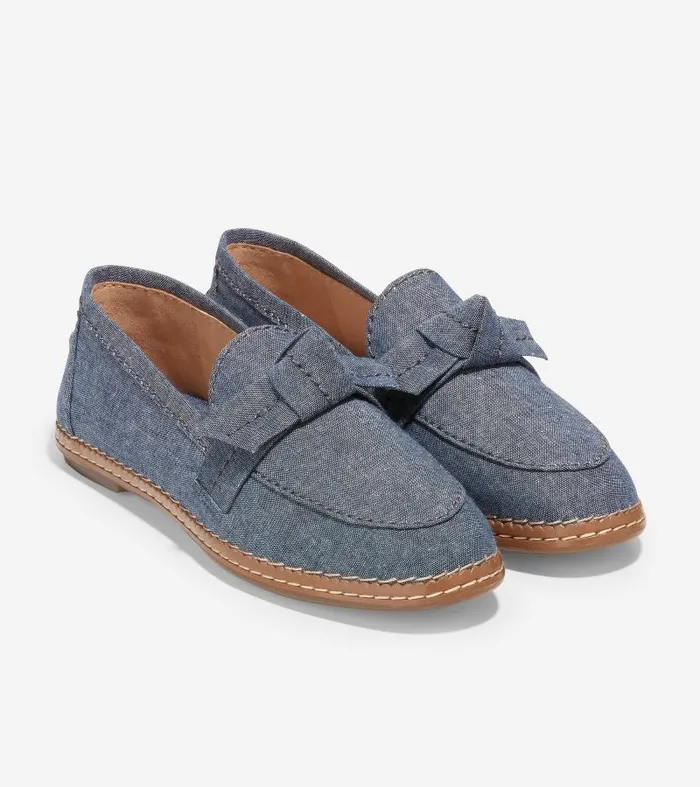 Women Women039s Cloudfeel AllDay Bow Loafer Blue Cole Haan Loafers and Drivers