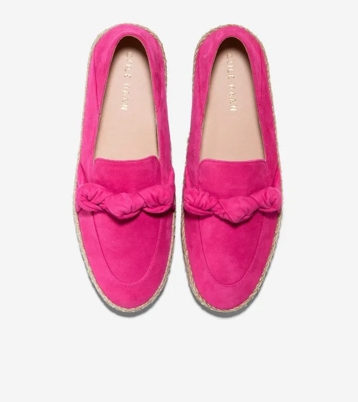Women Women039s Cloudfeel Knotted Espadrille Pink Cole Haan Loafers and Drivers Women Women039s Cloudfeel Knotted Espadrille Pink Cole Haan Loafers and Drivers