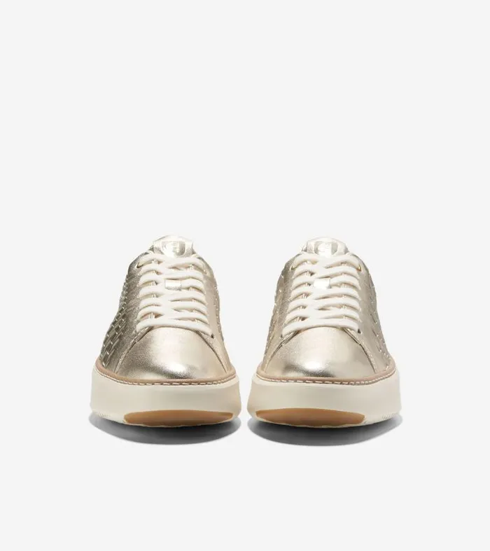 Women Women039s GRANDPR TOPSPIN SNEAKER Gold Cole Haan Sneakers