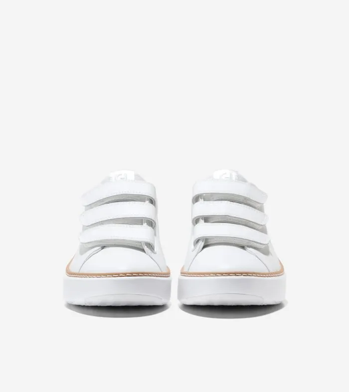 Women Women039s GrandPr Topspin Triple Strap Sneakers White Cole Haan Sneakers