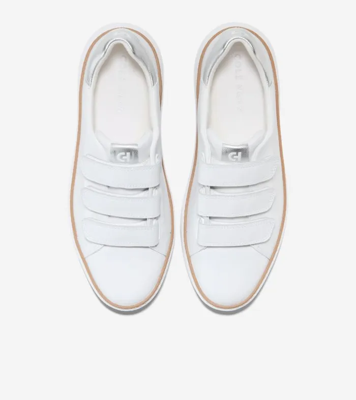Women Women039s GrandPr Topspin Triple Strap Sneakers White Cole Haan Sneakers