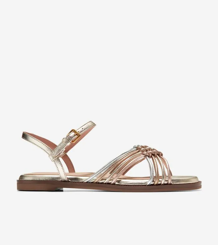 Women Women039s JITNEY KNOT SANDAL Gold Cole Haan Sandals