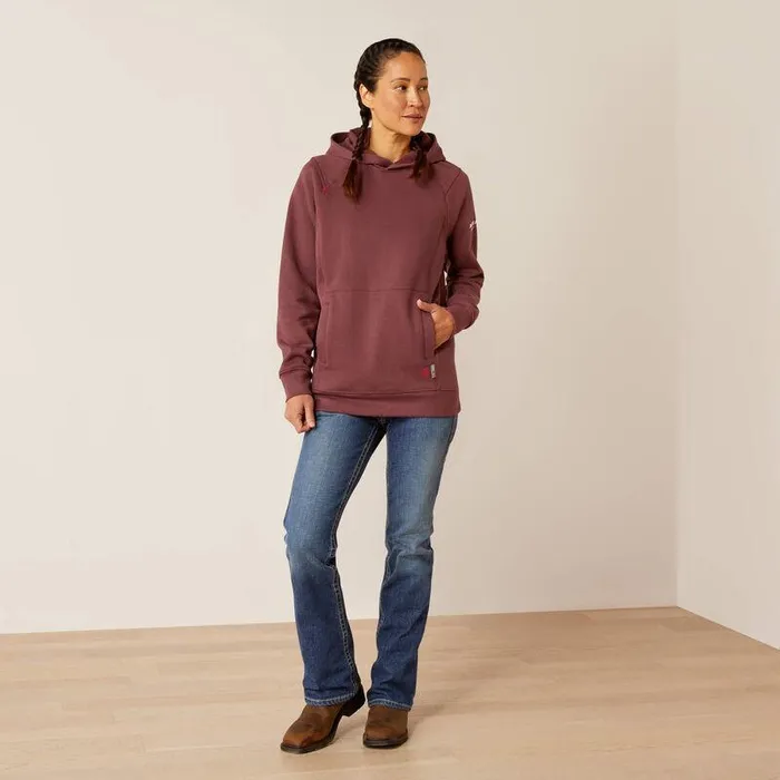 Women Workwear Ariat FR Rev Pullover Hoodie Catawba Grape