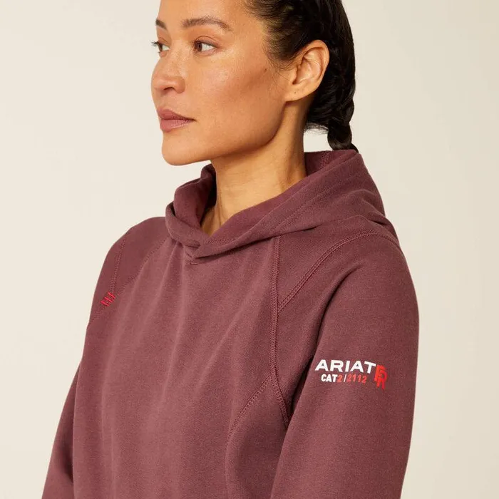 Women Workwear Ariat FR Rev Pullover Hoodie Catawba Grape