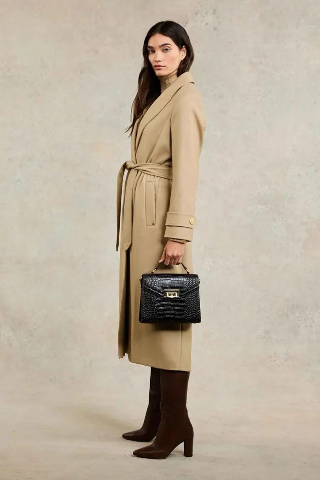Women Wrap Coat Camel Holland Cooper Coats