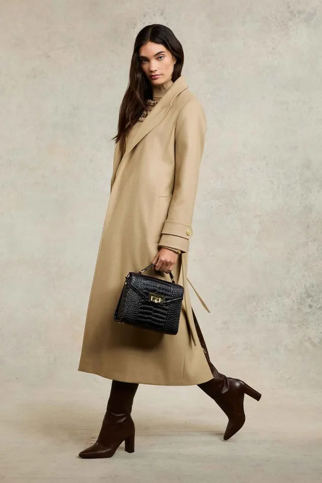 Women Wrap Coat Camel Holland Cooper Coats