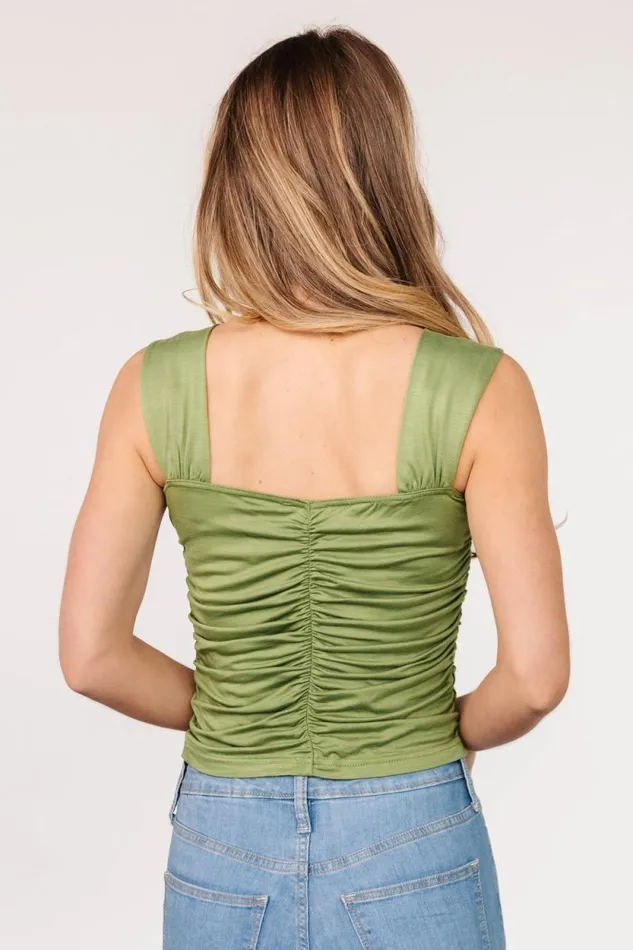Women Wren Gathered Tank Top Green Baltic Born Blouses and Shirts Women Wren Gathered Tank Top Green Baltic Born Blouses and Shirts