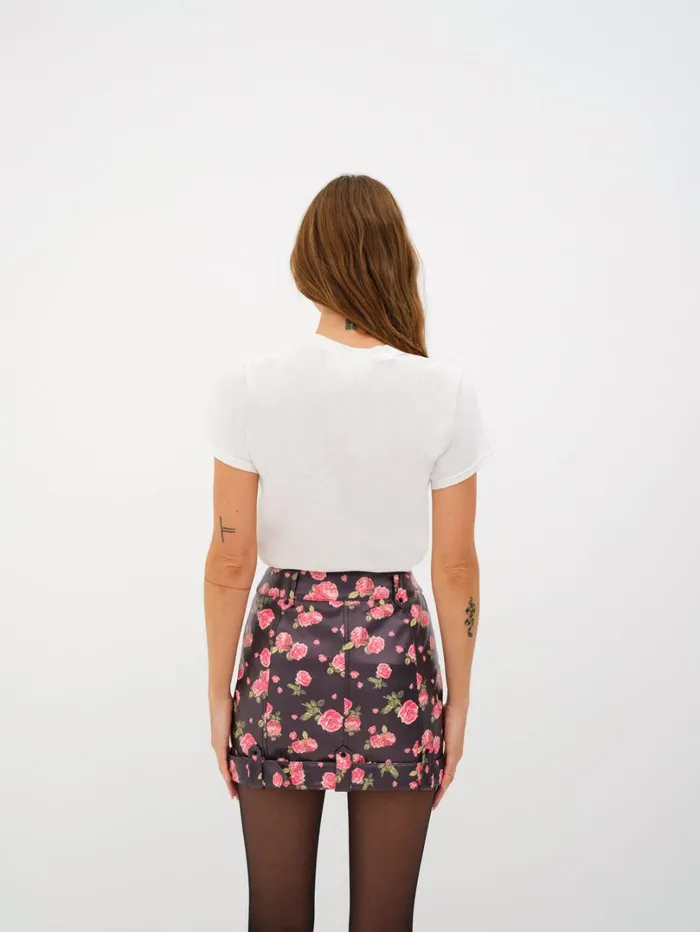 Women Wren Mini Skirt Black For Love and Lemons Bottoms