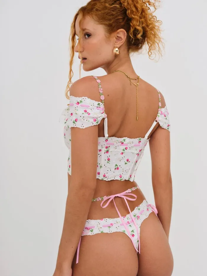 Women Xander Bustier White For Love and Lemons Lingerie