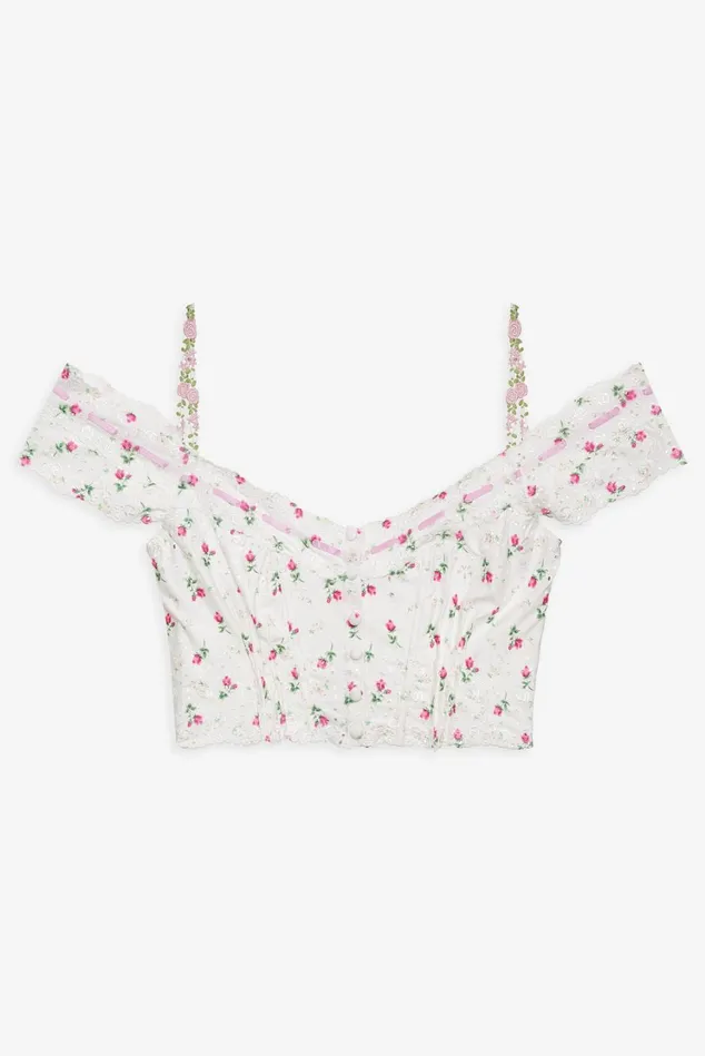Women Xander Bustier White For Love and Lemons Lingerie