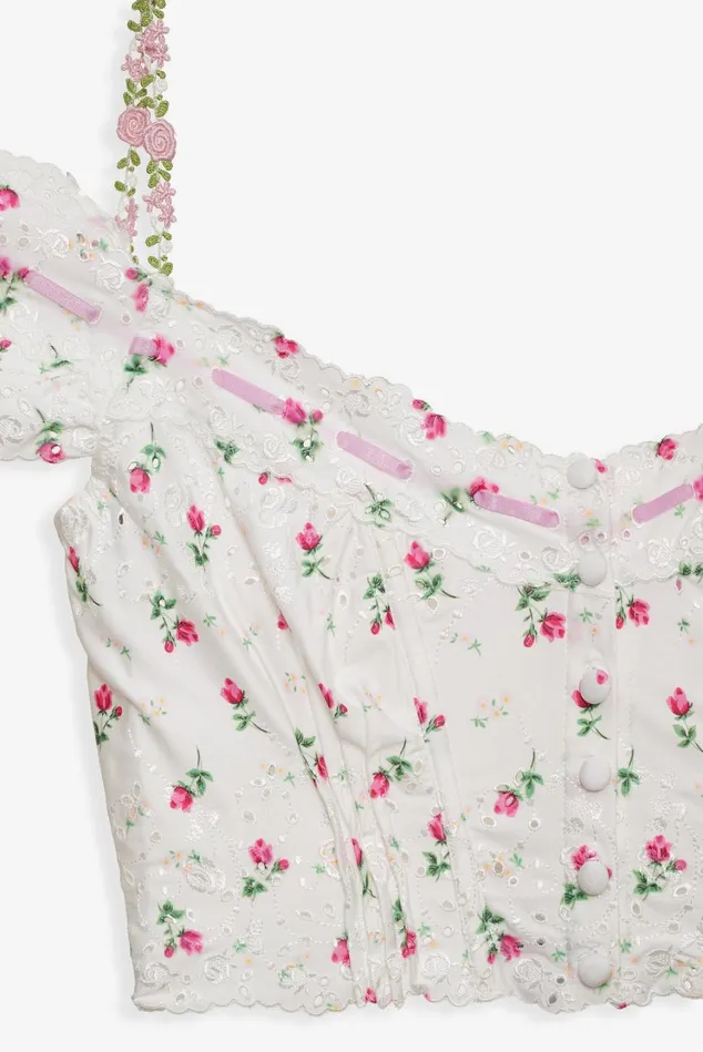 Women Xander Bustier White For Love and Lemons Lingerie