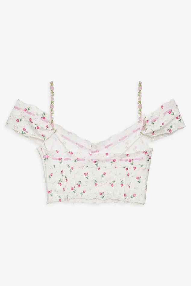 Women Xander Bustier White For Love and Lemons Lingerie