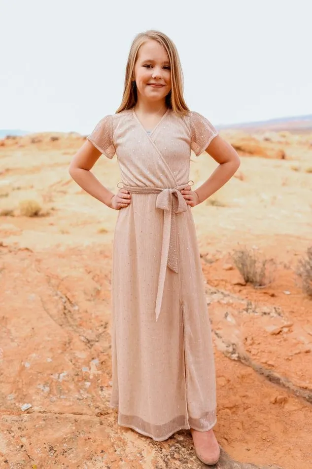 Women Youth Grace Sparkle Gown Champagne Baltic Born Embellished and Sequined Women Youth Grace Sparkle Gown Champagne Baltic Born Embellished and Sequined