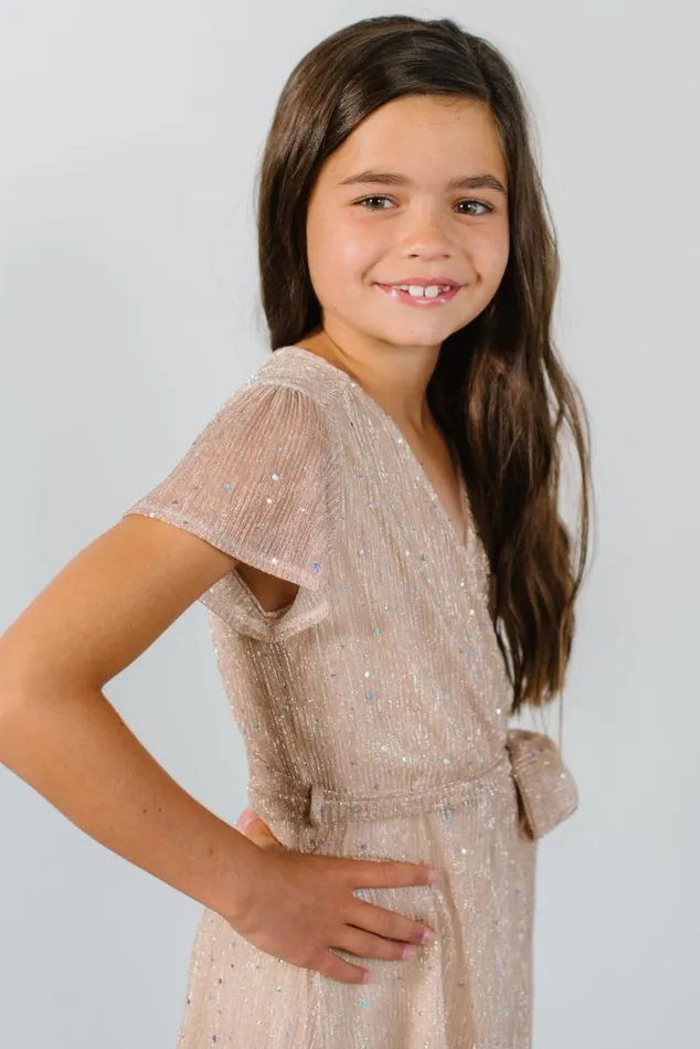 Women Youth Grace Sparkle Gown Champagne Baltic Born Embellished and Sequined Women Youth Grace Sparkle Gown Champagne Baltic Born Embellished and Sequined