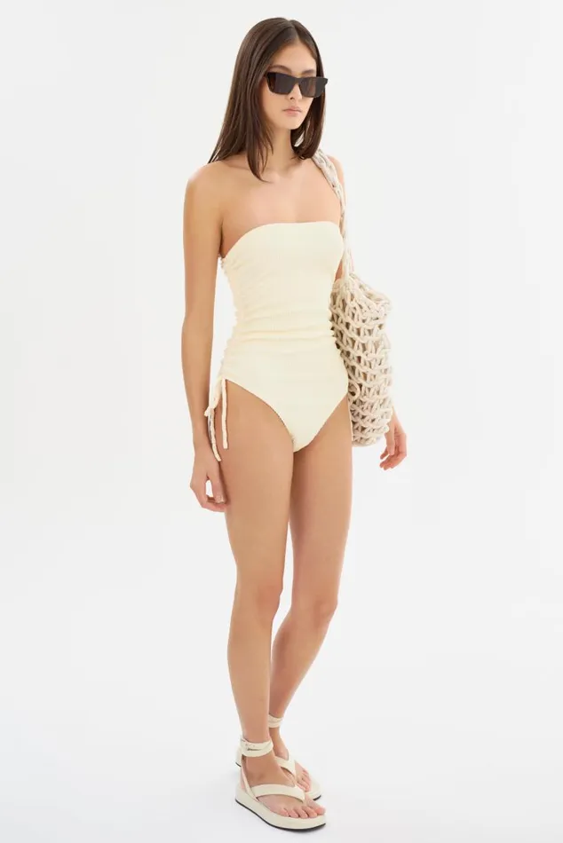 Women ZARINA Strapless Swimsuit Lemon Icing LAMARQUE Swim Women ZARINA Strapless Swimsuit Lemon Icing LAMARQUE Swim