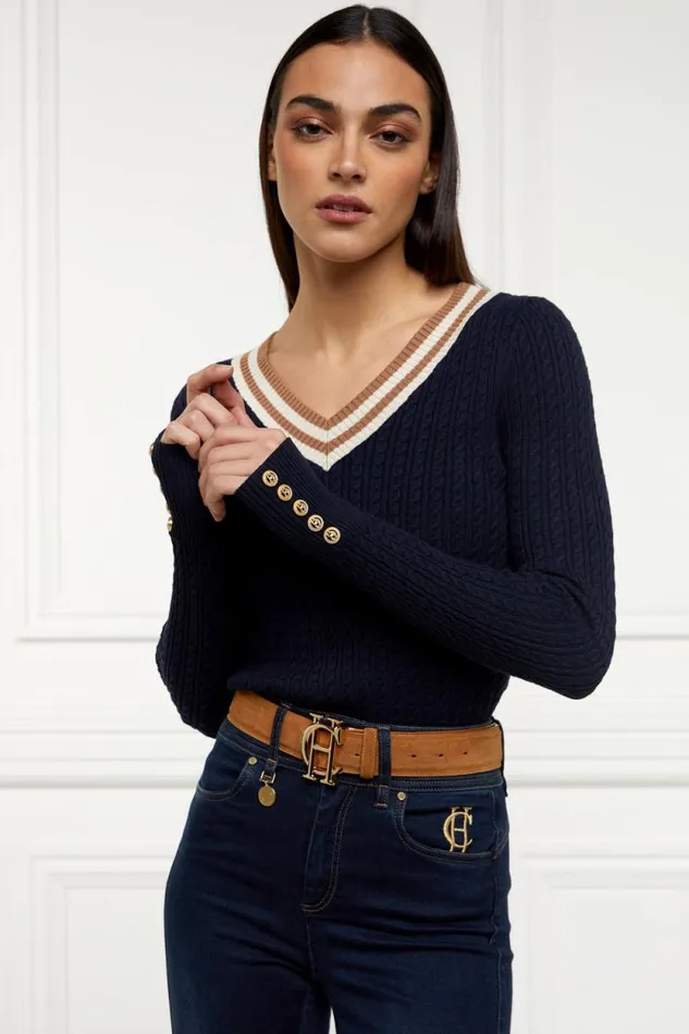 Women Zoe Knit Ink Navy Holland Cooper Knitwear