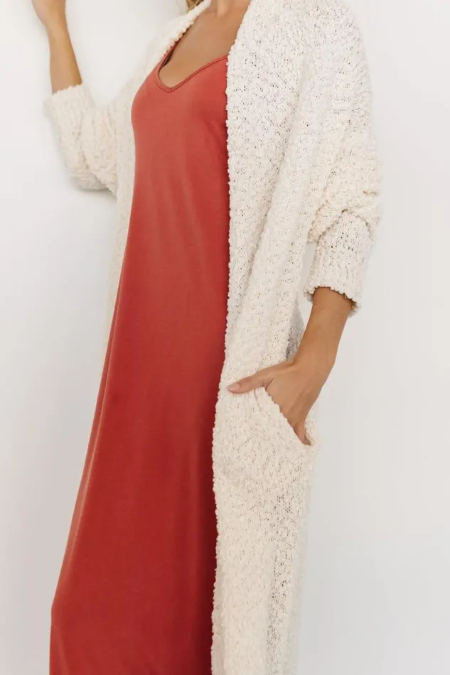 Women Zonda Long Cardigan Cream Baltic Born Sweaters Women Zonda Long Cardigan Cream Baltic Born Sweaters