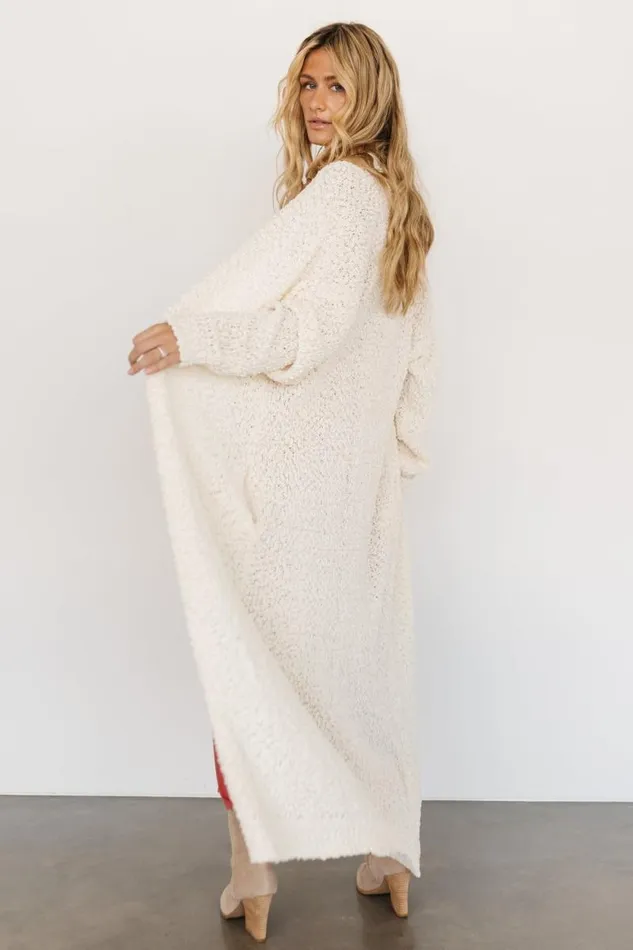 Women Zonda Long Cardigan Cream Baltic Born Sweaters Women Zonda Long Cardigan Cream Baltic Born Sweaters