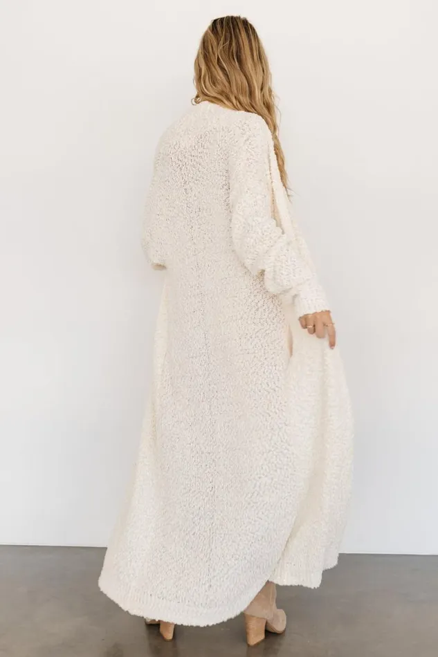 Women Zonda Long Cardigan Cream Baltic Born Sweaters Women Zonda Long Cardigan Cream Baltic Born Sweaters