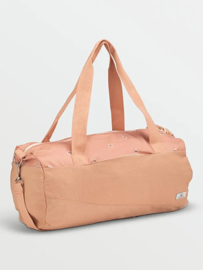 Womens Bags and Backpacks Volcom Schoolyard Canvas Duffel 8211 Clay