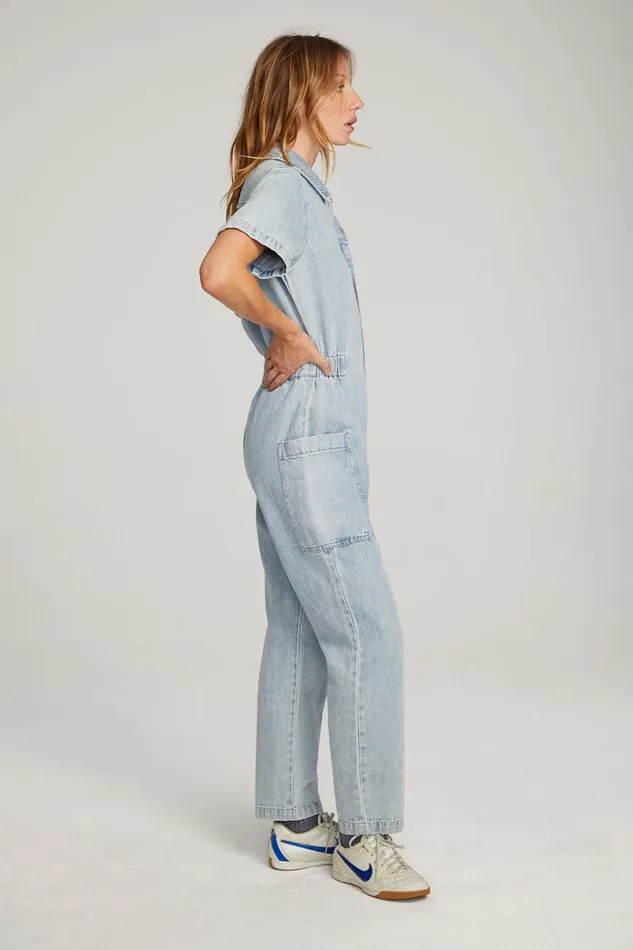Womens Bottoms Chaser Brand Ashland Classic Blue Jumpsuit