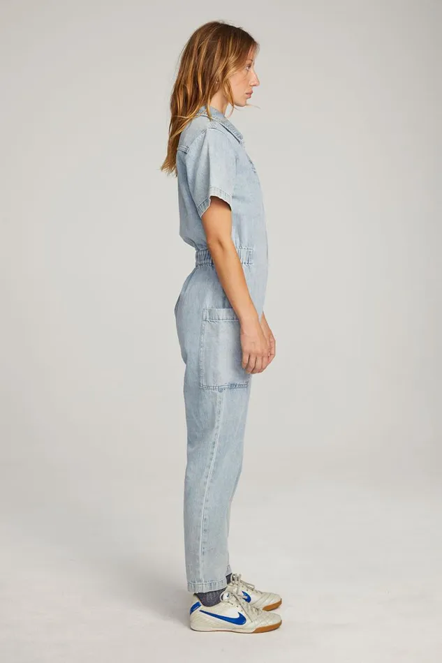 Womens Bottoms Chaser Brand Ashland Classic Blue Jumpsuit