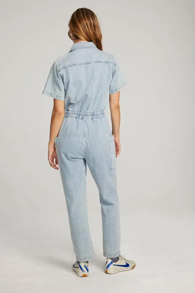 Womens Bottoms Chaser Brand Ashland Classic Blue Jumpsuit