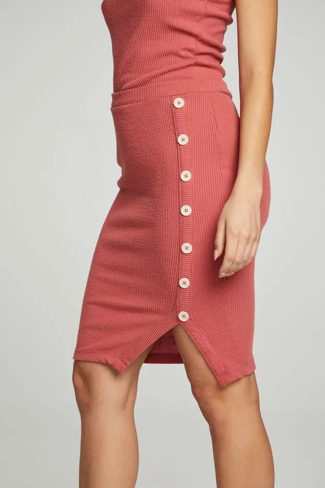 Womens Bottoms Chaser Brand Button Down Pencil Skirt
