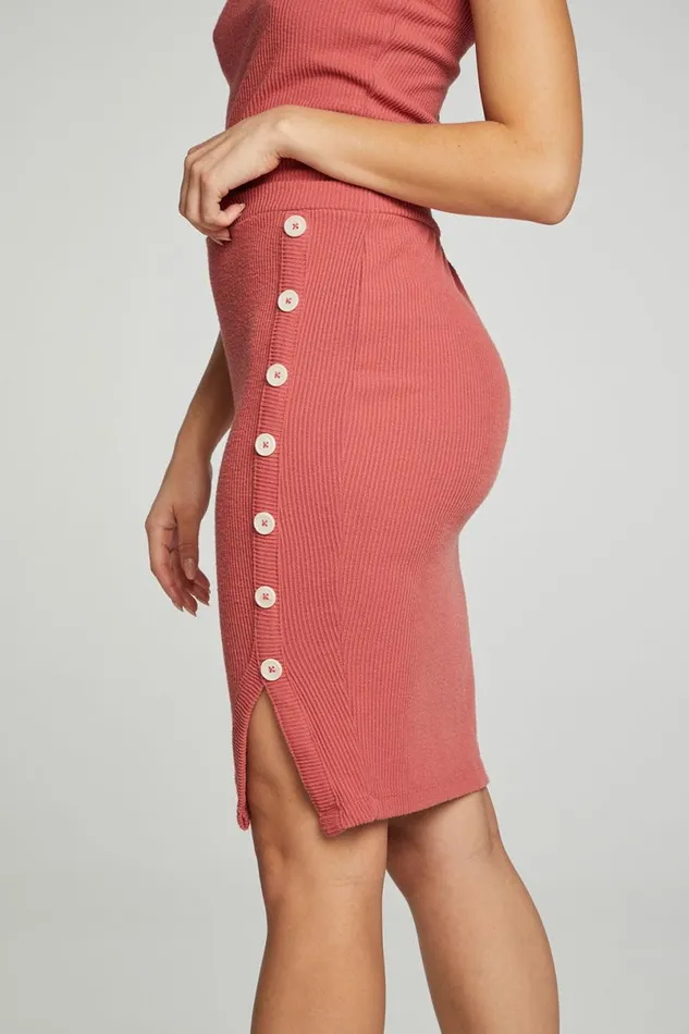 Womens Bottoms Chaser Brand Button Down Pencil Skirt