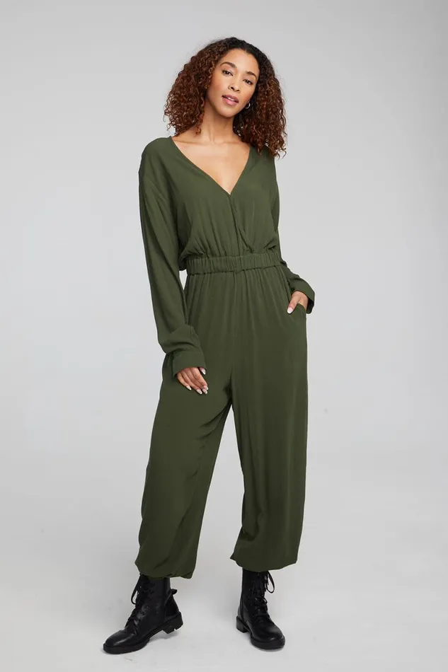 Womens Bottoms Chaser Brand Colette Forest Night Jumpsuit