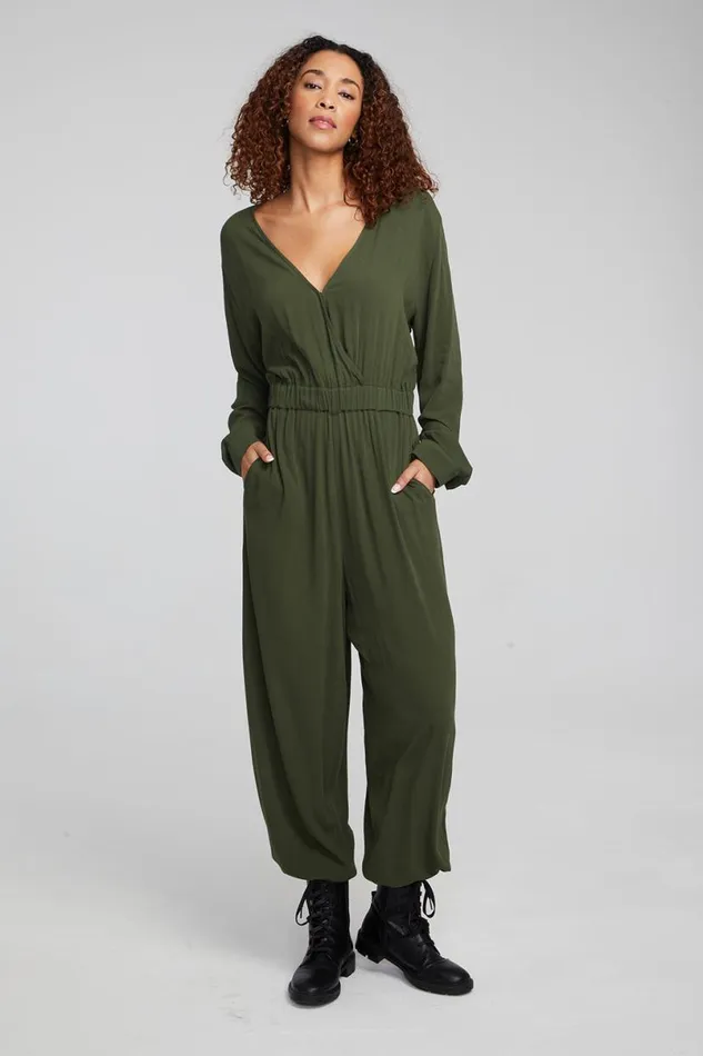 Womens Bottoms Chaser Brand Colette Forest Night Jumpsuit