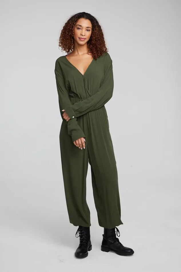 Womens Bottoms Chaser Brand Colette Forest Night Jumpsuit