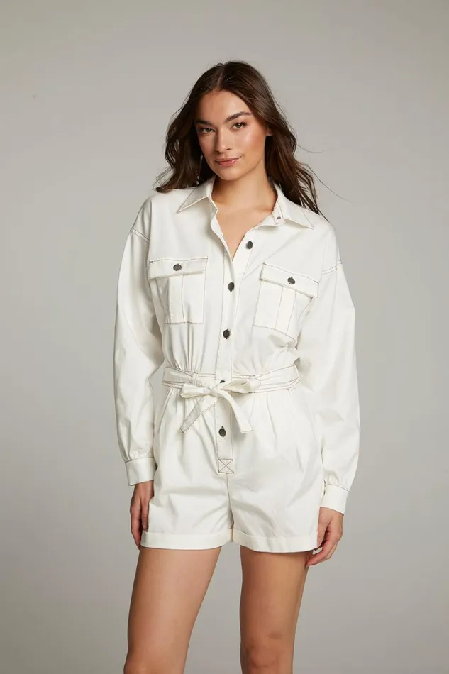 Womens Bottoms Chaser Brand Isabella White Romper