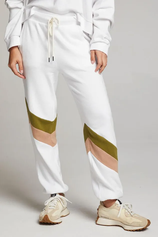 Womens Bottoms Chaser Brand Skull Sand Color Block Joggers