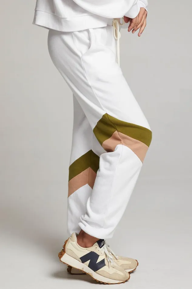 Womens Bottoms Chaser Brand Skull Sand Color Block Joggers