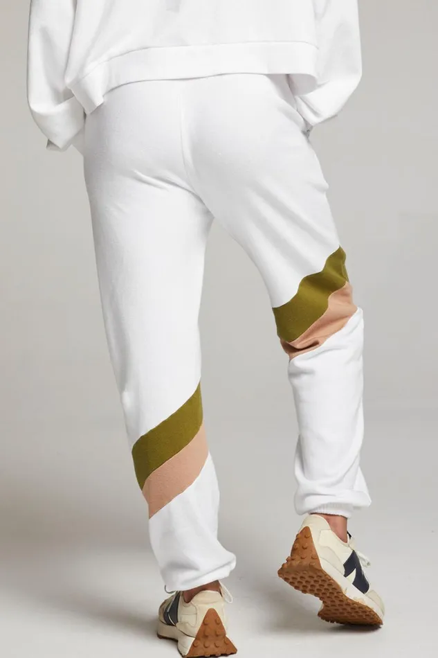 Womens Bottoms Chaser Brand Skull Sand Color Block Joggers