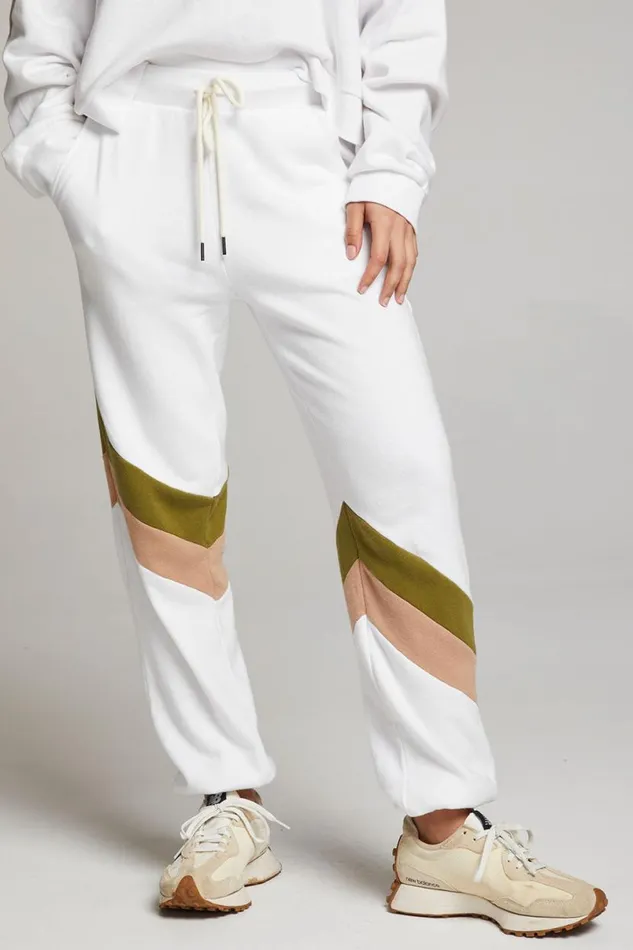 Womens Bottoms Chaser Brand Skull Sand Color Block Joggers