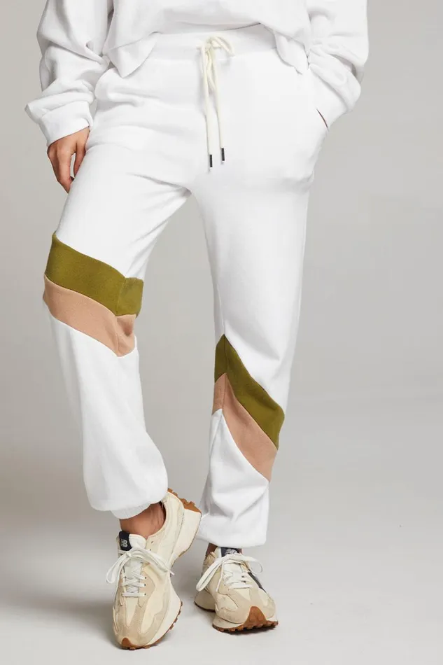 Womens Bottoms Chaser Brand Skull Sand Color Block Joggers