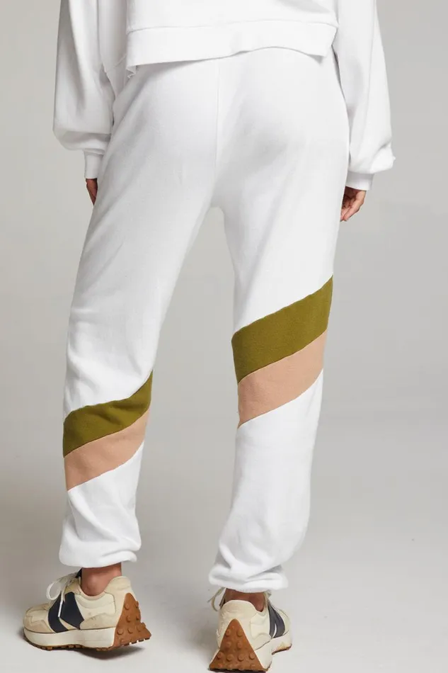 Womens Bottoms Chaser Brand Skull Sand Color Block Joggers