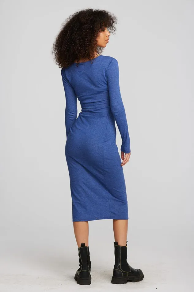 Womens Dresses Chaser Brand Triblend Corset Wrap Midi Dress