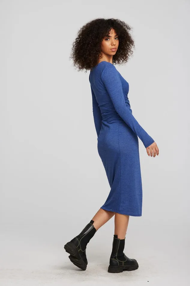 Womens Dresses Chaser Brand Triblend Corset Wrap Midi Dress