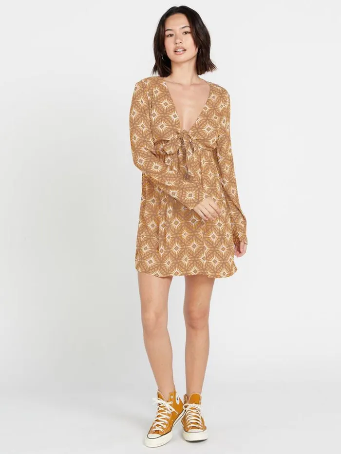 Womens Dresses Volcom Star Dreamer Dress 8211 Bronze