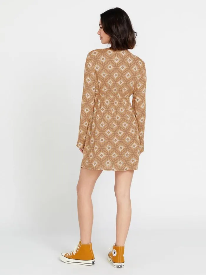 Womens Dresses Volcom Star Dreamer Dress 8211 Bronze