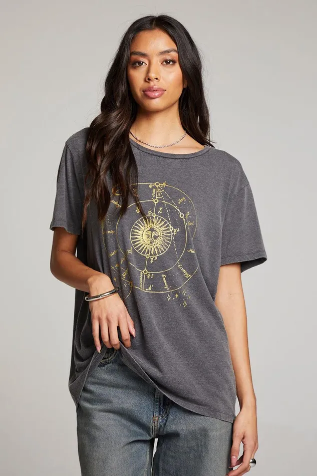 Womens Graphics Chaser Brand Astrology Tee