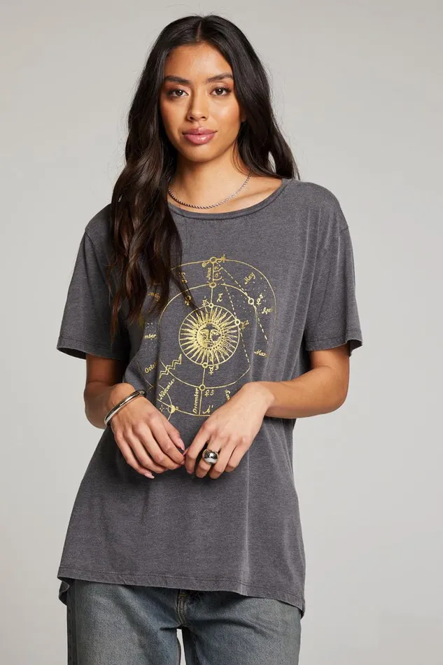 Womens Graphics Chaser Brand Astrology Tee