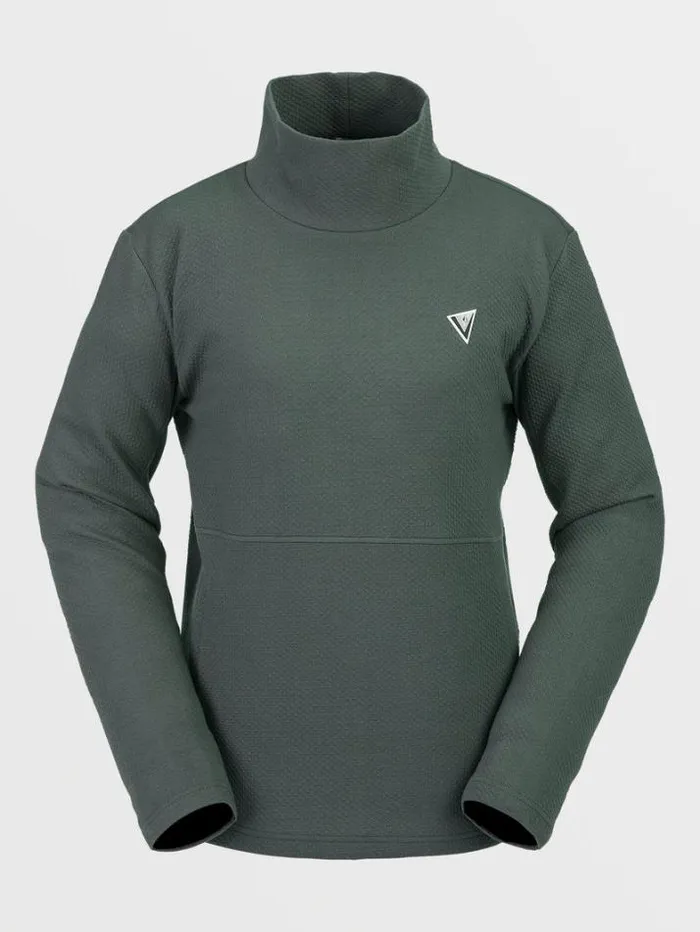 Womens Hoodies and Sweatshirts Volcom Tech Pullover Fleece 8211 Eucalyptus