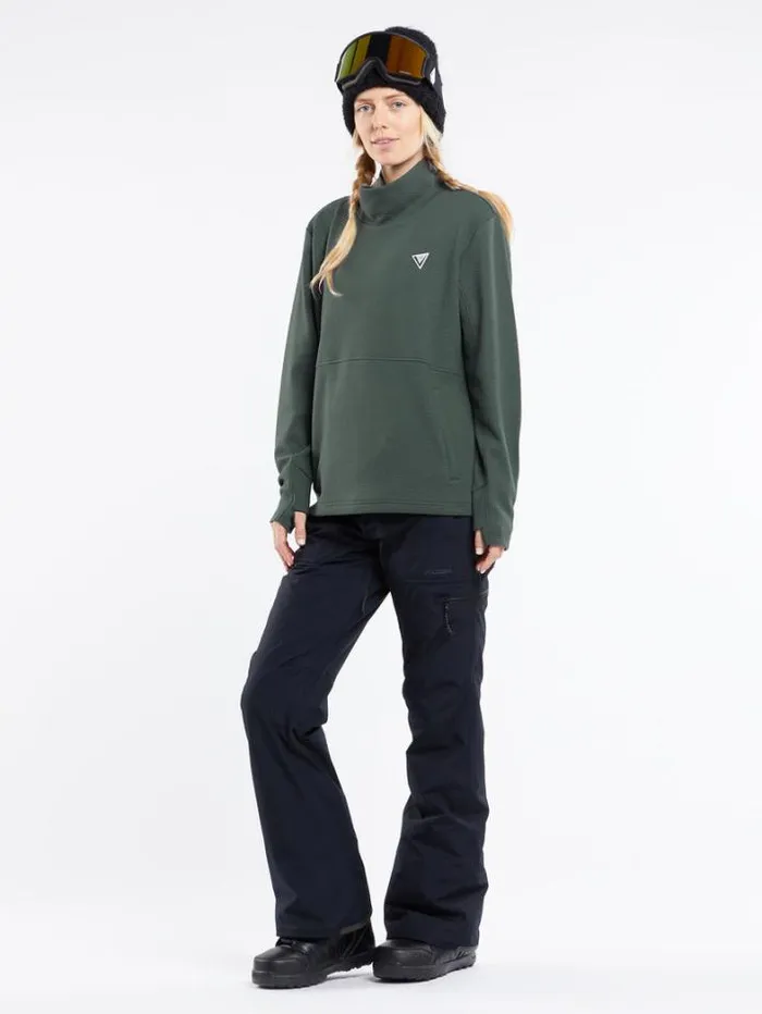 Womens Hoodies and Sweatshirts Volcom Tech Pullover Fleece 8211 Eucalyptus