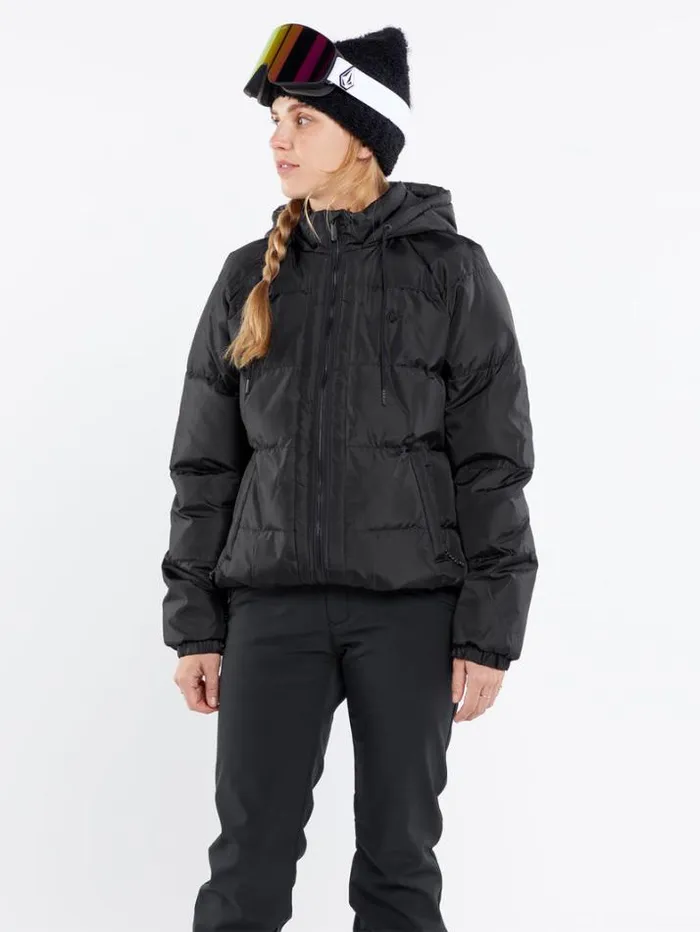 Womens Jackets Volcom Ithan Puff Jacket 8211 Black