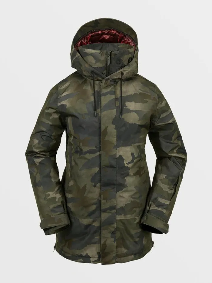 Womens Jackets Volcom Paxson 2L Tds Infrared Parka 8211 Cloudwash Camo