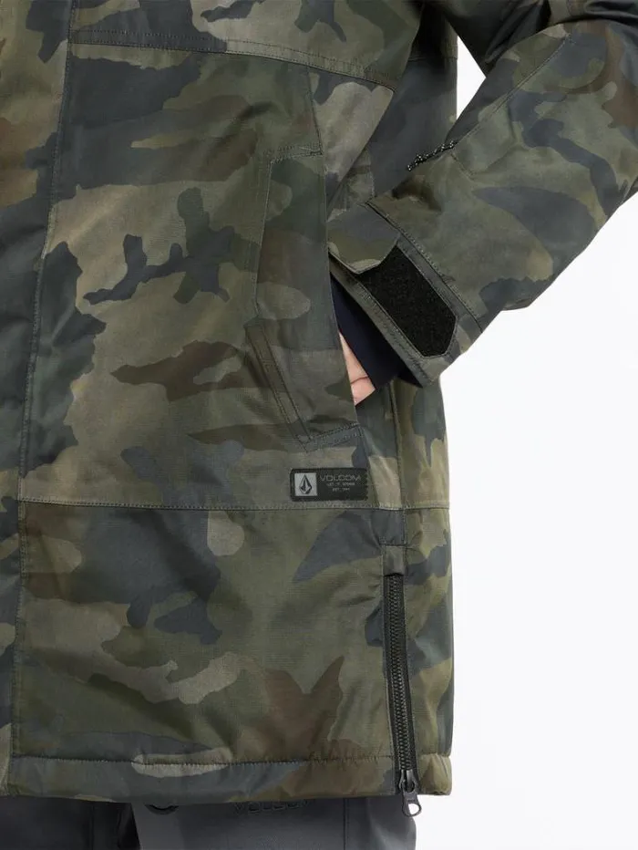 Womens Jackets Volcom Paxson 2L Tds Infrared Parka 8211 Cloudwash Camo